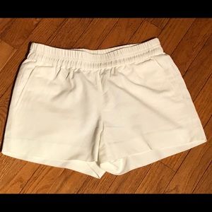 J. Crew White Pull On Shorts with Pockets